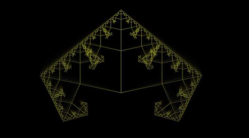 Sierpinski Trianlge using fractal tree.